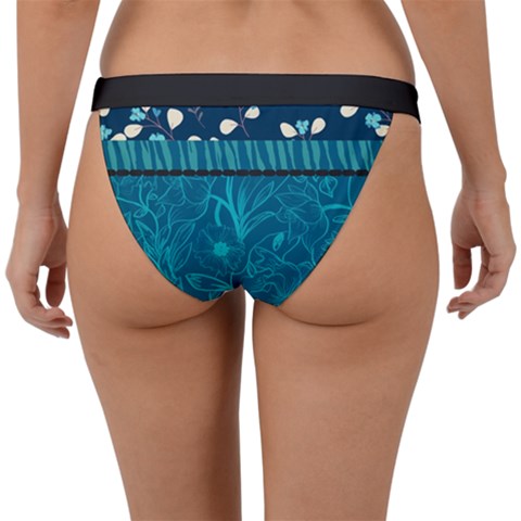 Blue and Black Bikini Swimsuit. Miami Collection