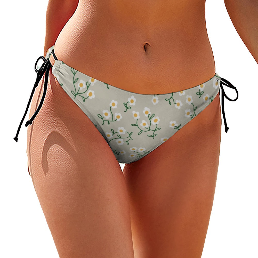 Super Bloom Collection Ladies Bikini Bottom. Pattern hand-painted by the Designer Maria Alejandra Echenique