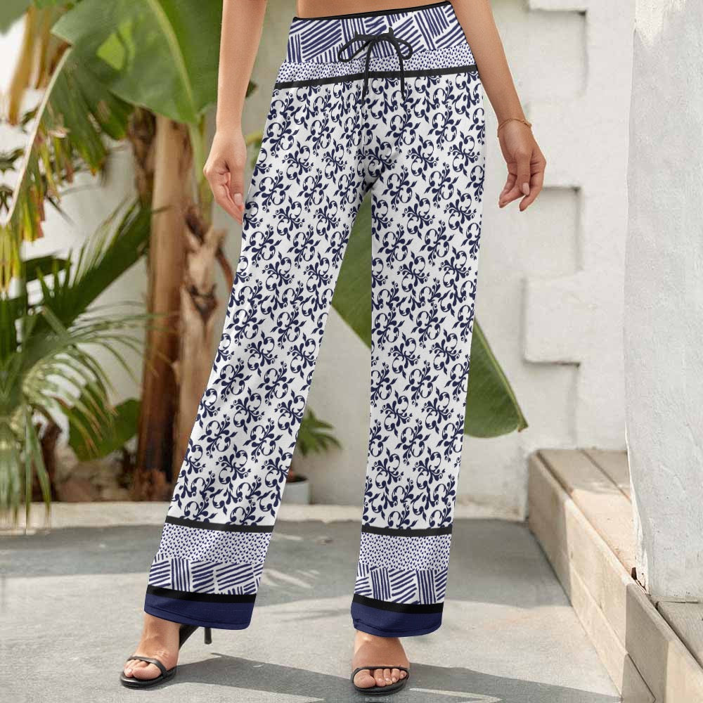 Red Women's Wide Leg Pants. Caracas Collection