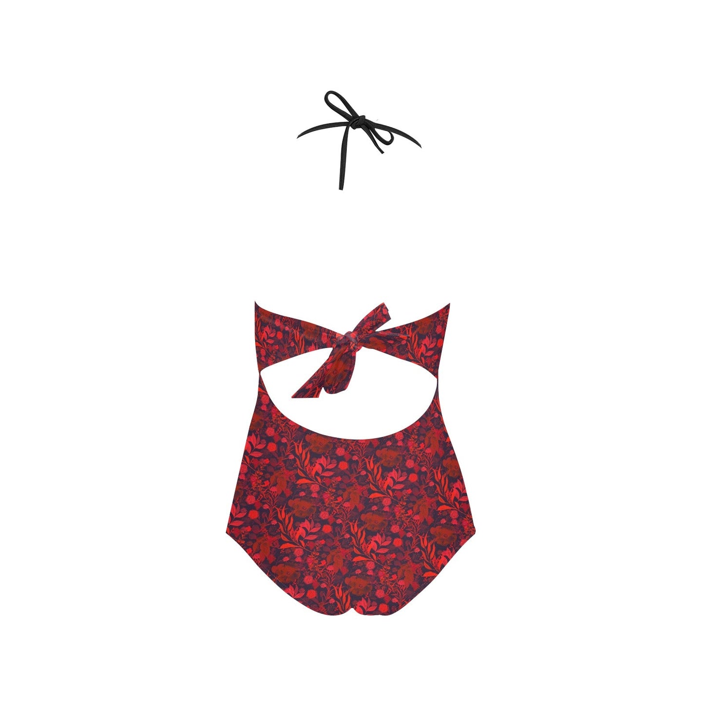 Blue & Black Lace Band Swimsuit. Caracas Collection