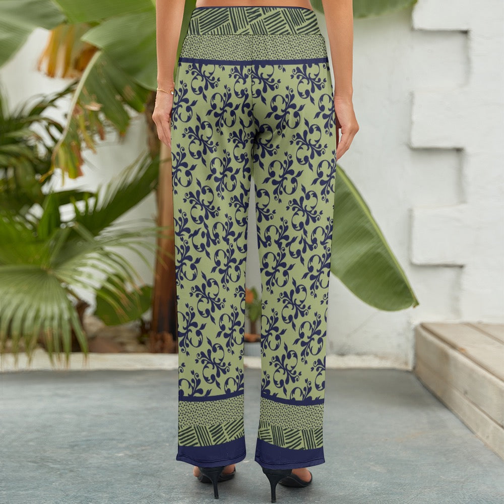 Red Women's Wide Leg Pants. Caracas Collection
