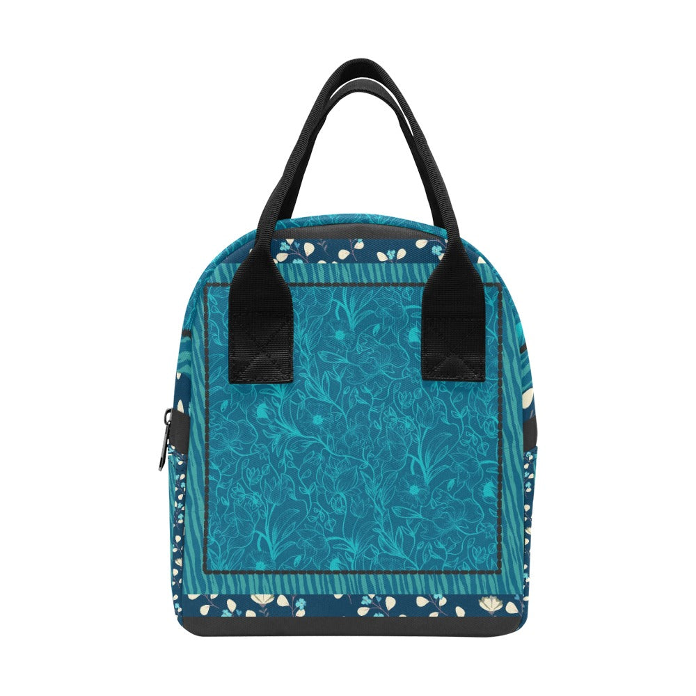 Hand-Painted Insulated Lunch Bag for Women & Men – Custom Art Print by Fashion Designer Maria Echenique – Durable & Lightweight, Made to Order