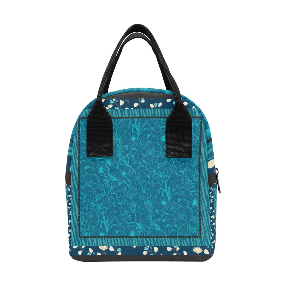 Hand-Painted Insulated Lunch Bag for Women & Men – Custom Art Print by Fashion Designer Maria Echenique – Durable & Lightweight, Made to Order