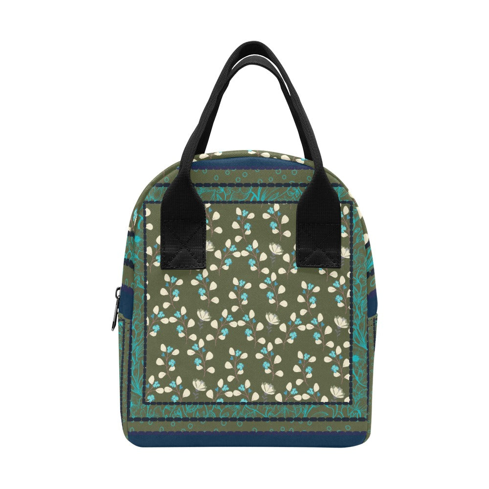 Hand-Painted Insulated Lunch Bag for Women & Men – Custom Art Print by Fashion Designer Maria Echenique – Durable & Lightweight, Made to Order