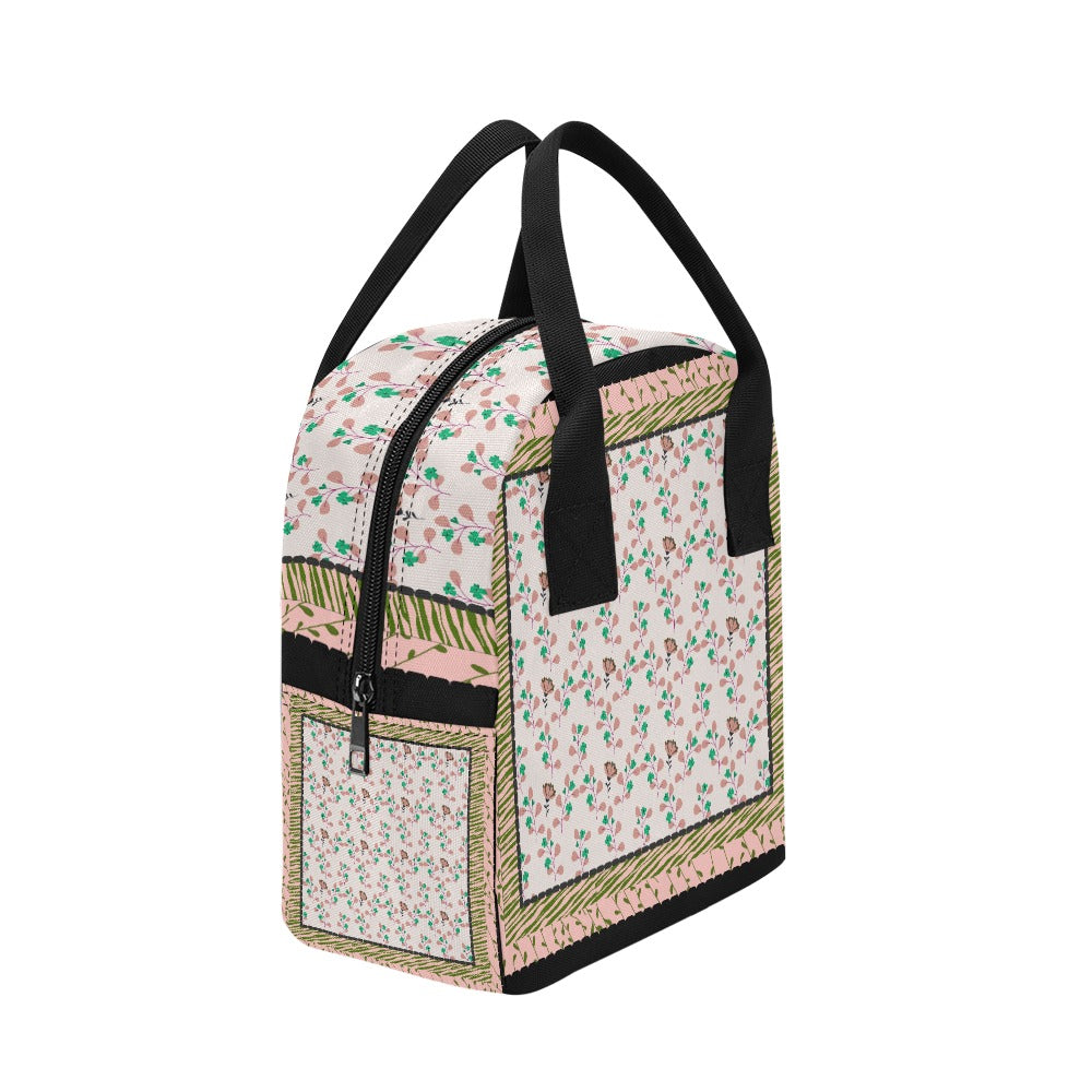 Hand-Painted Insulated Lunch Bag for Women & Men – Custom Art Print by Fashion Designer Maria Echenique – Durable & Lightweight, Made to Order