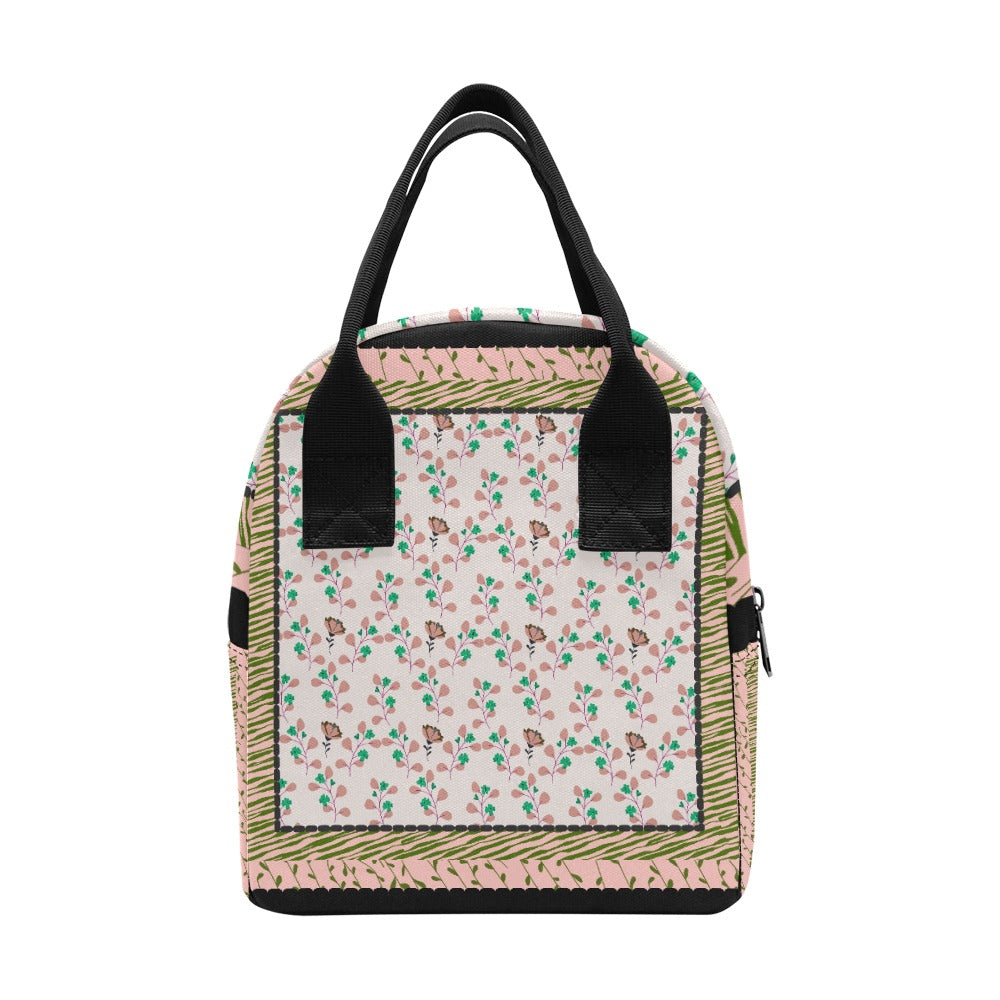 Hand-Painted Insulated Lunch Bag for Women & Men – Custom Art Print by Fashion Designer Maria Echenique – Durable & Lightweight, Made to Order