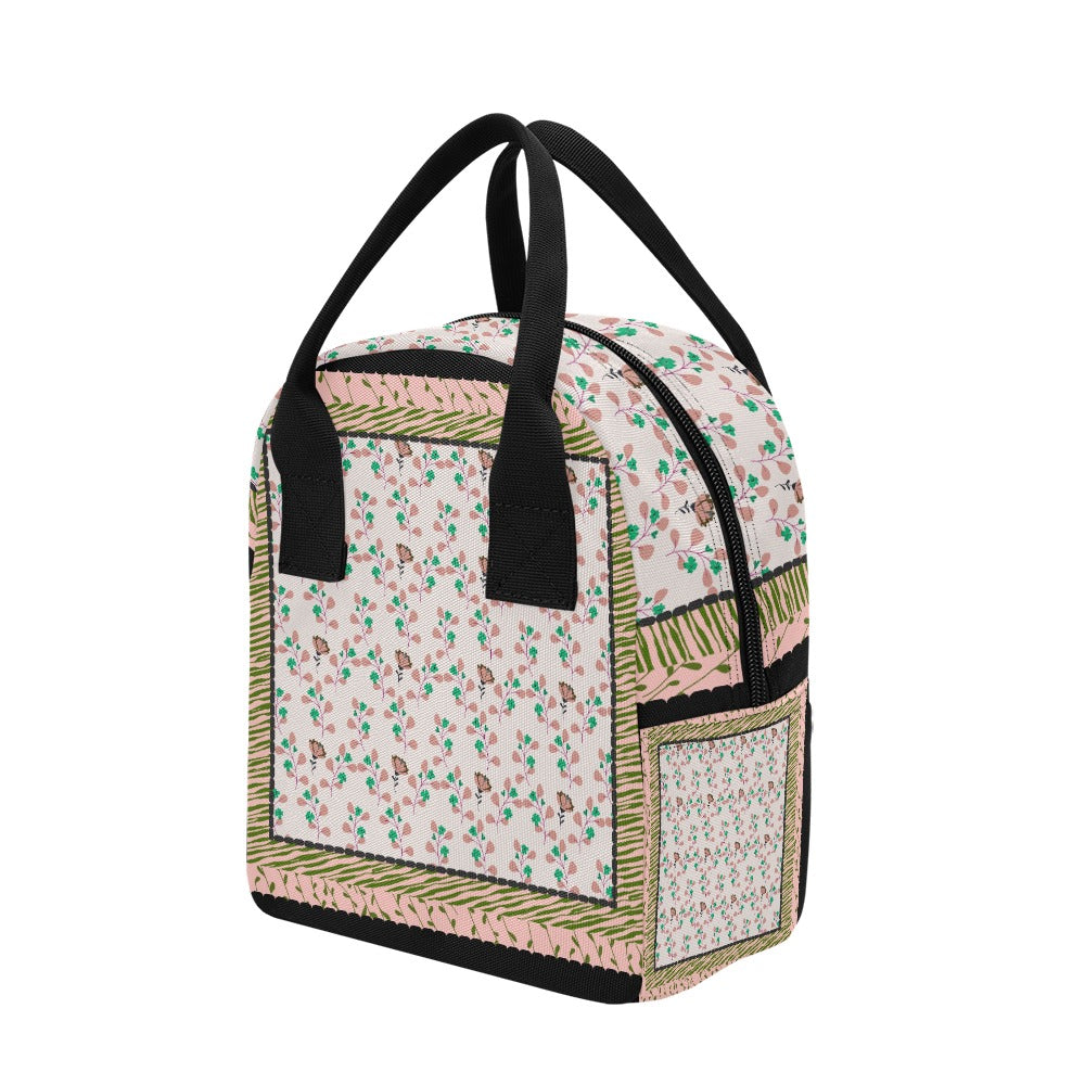 Hand-Painted Insulated Lunch Bag for Women & Men – Custom Art Print by Fashion Designer Maria Echenique – Durable & Lightweight, Made to Order