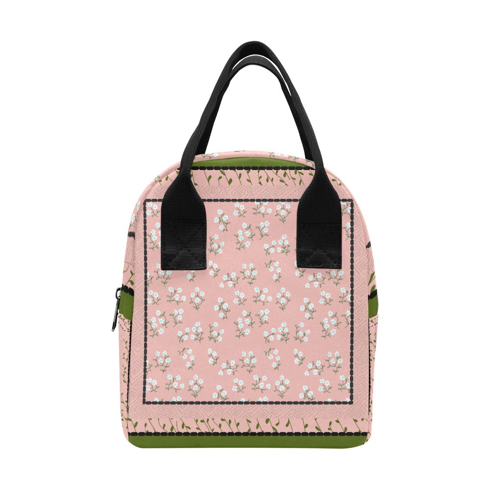 Hand-Painted Insulated Lunch Bag for Women & Men – Custom Art Print by Fashion Designer Maria Echenique – Durable & Lightweight, Made to Order