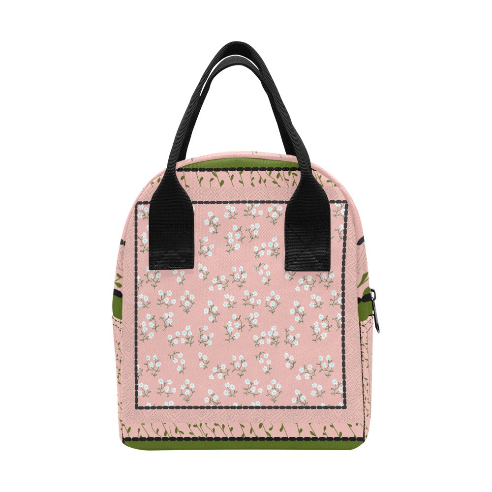 Hand-Painted Insulated Lunch Bag for Women & Men – Custom Art Print by Fashion Designer Maria Echenique – Durable & Lightweight, Made to Order