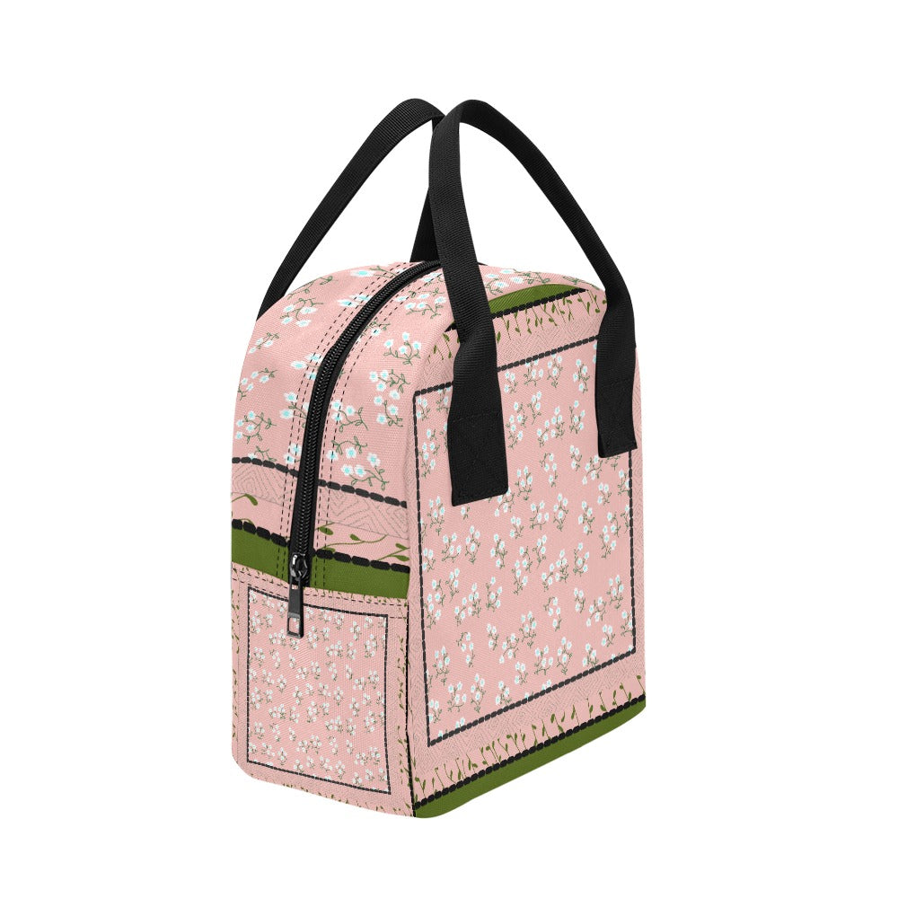Hand-Painted Insulated Lunch Bag for Women & Men – Custom Art Print by Fashion Designer Maria Echenique – Durable & Lightweight, Made to Order