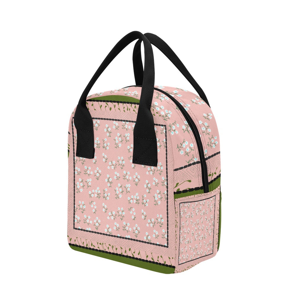 Hand-Painted Insulated Lunch Bag for Women & Men – Custom Art Print by Fashion Designer Maria Echenique – Durable & Lightweight, Made to Order