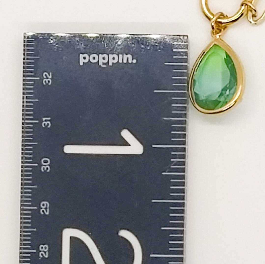 Gold Crystal Necklace. For special occasions. Flourish Collection. Handmade. Gold plated