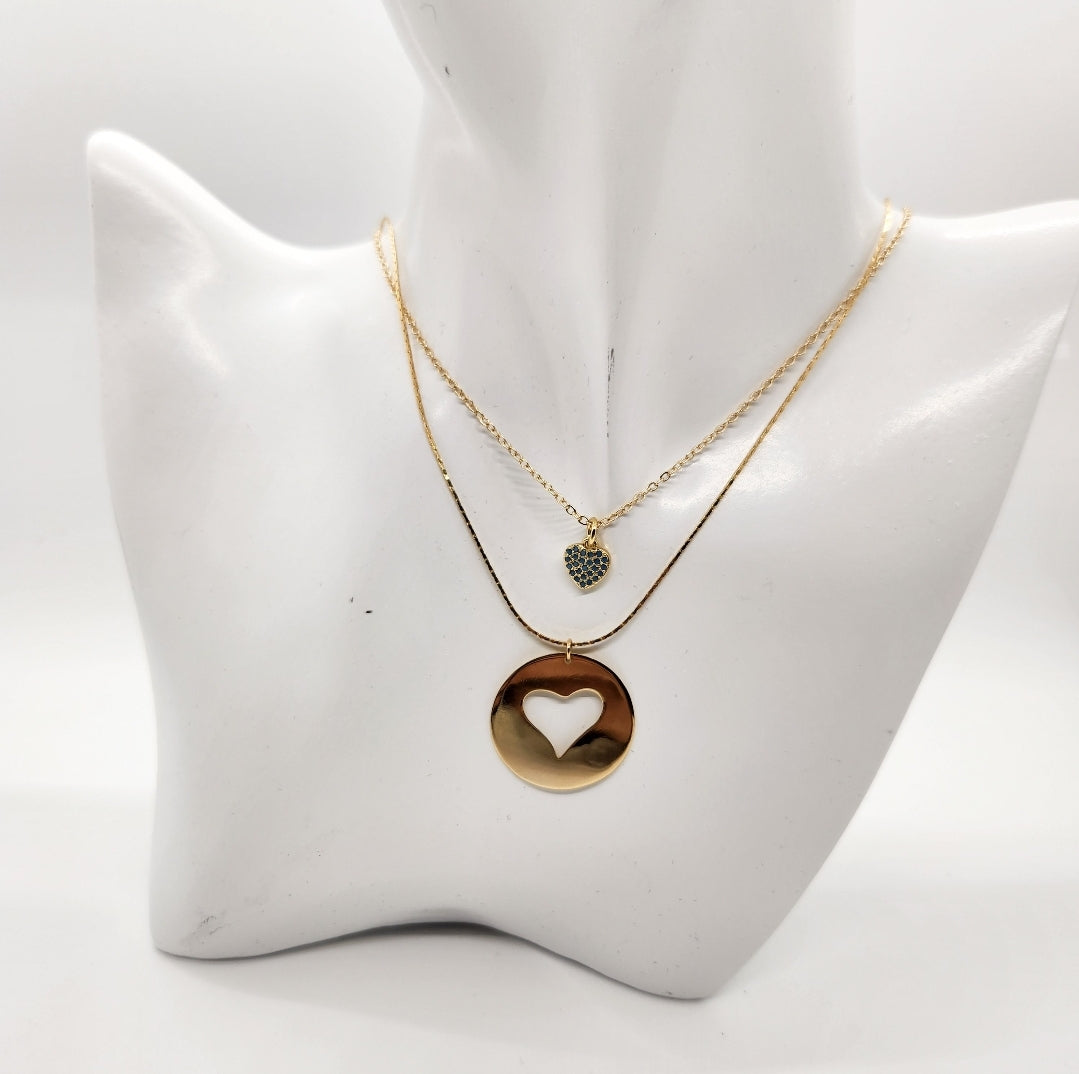 Necklace My perfect complement. Handmade Jewelry. Heart Necklace. Gold Plated. Mom’s Gift. Gift for her