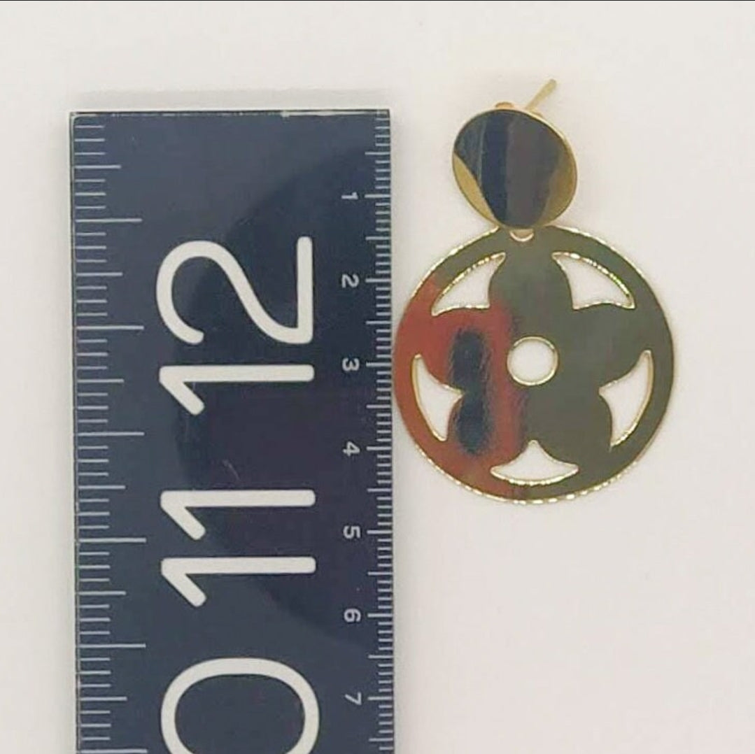 Gold Earrings. For special occasions. Flourish Collection. Handmade.