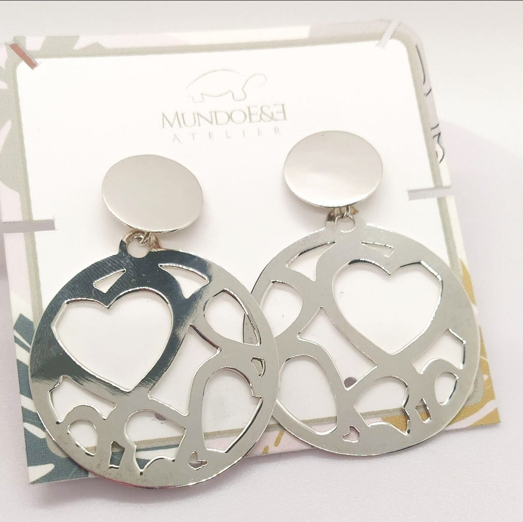 Long earring silver extraordinary design, high quality goldsmith handmade, top jewelry, gift for the loved one