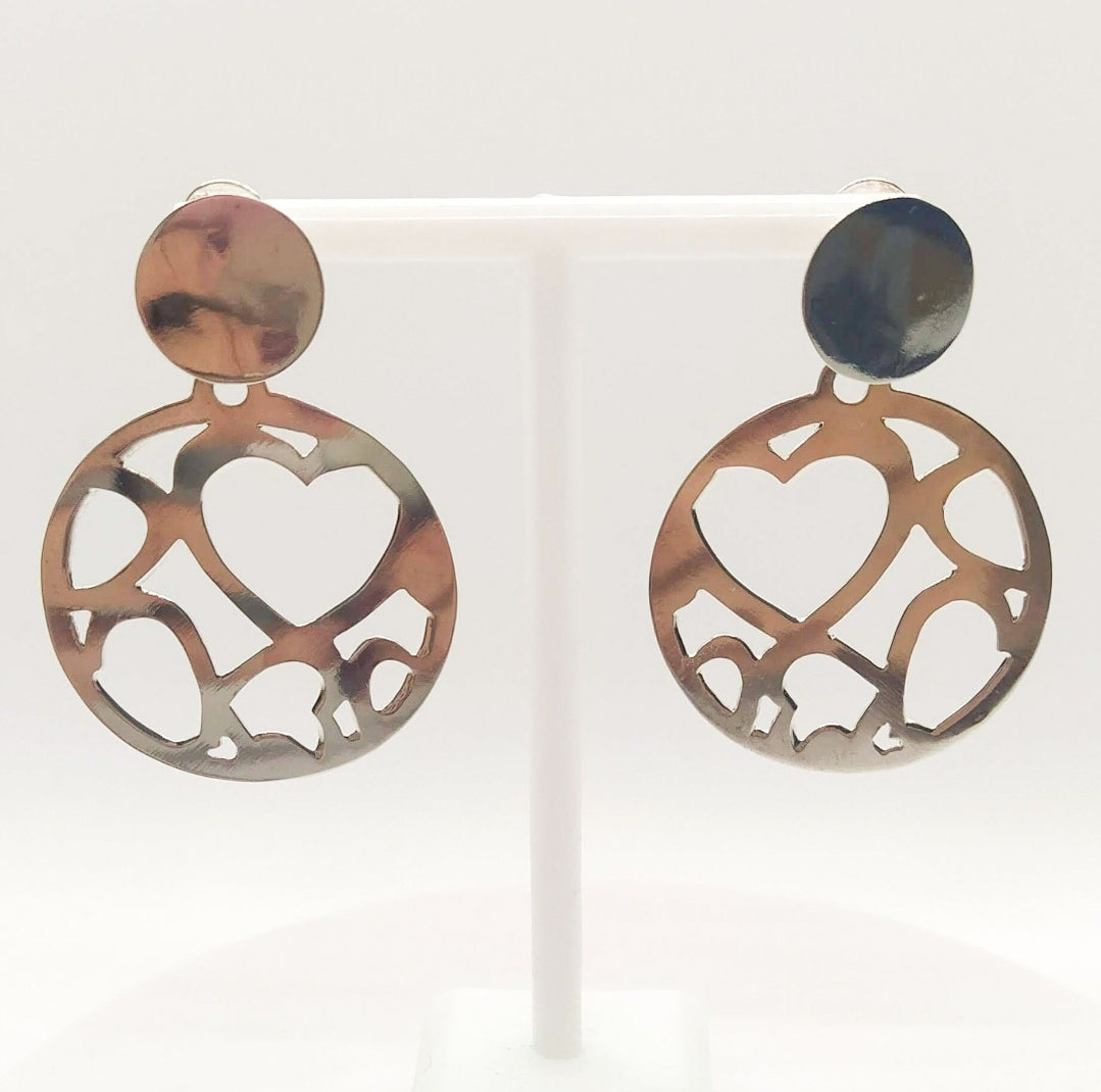 Long earring silver extraordinary design, high quality goldsmith handmade, top jewelry, gift for the loved one
