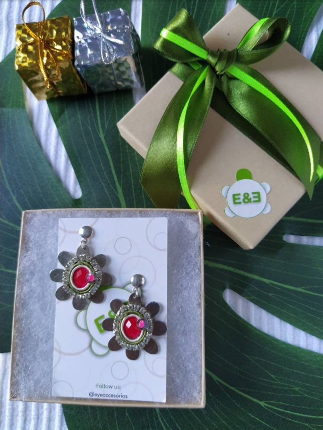 Margarita Silver plated bronce Soutache Earrings. Handmade earrings. hoop earrings Everyday earrings. Christmas Gift for her