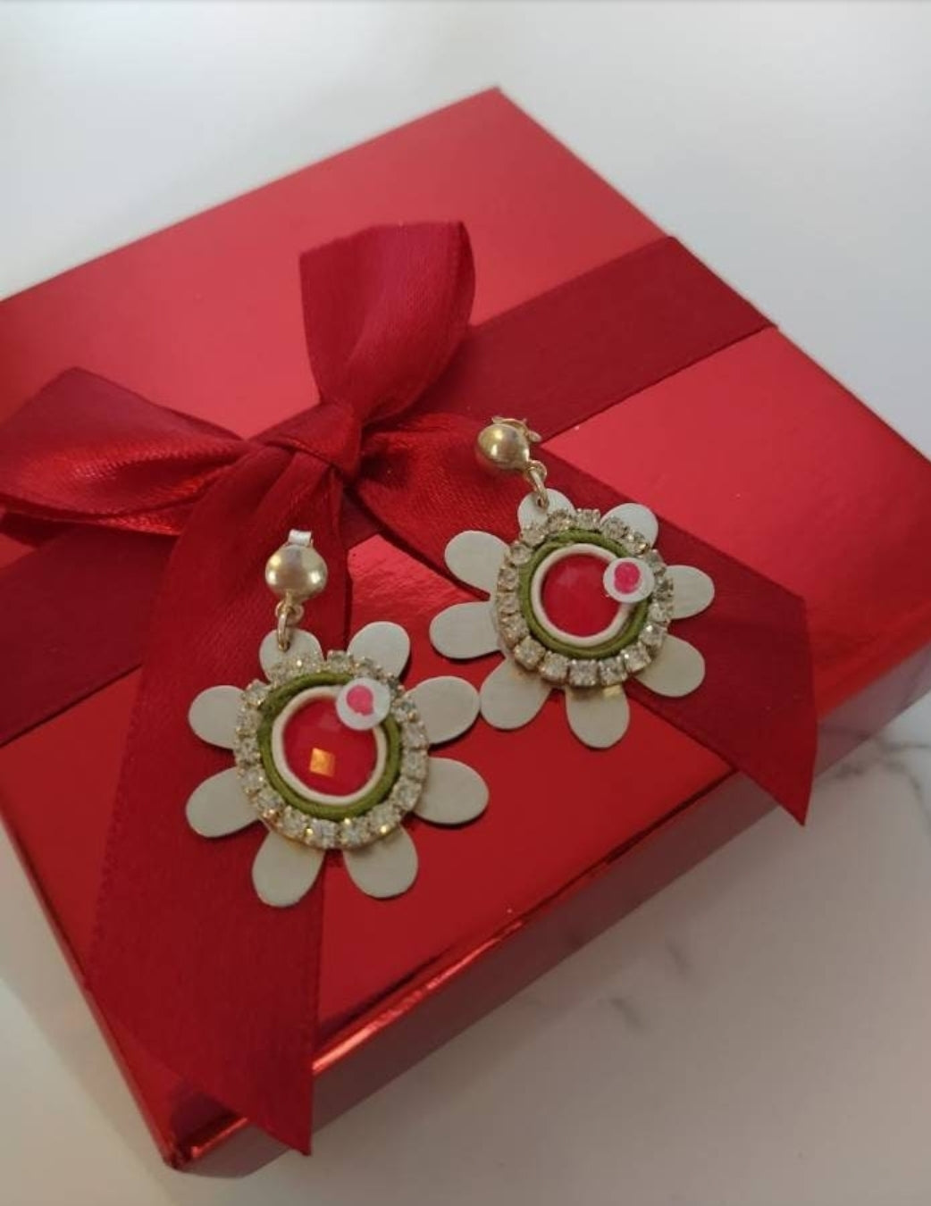 Margarita Silver plated bronce Soutache Earrings. Handmade earrings. hoop earrings Everyday earrings. Christmas Gift for her