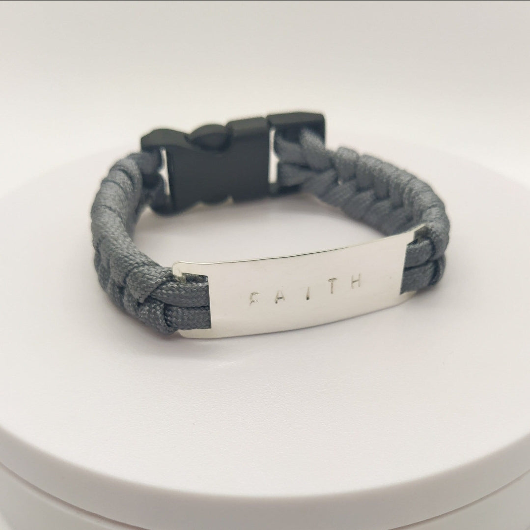 Faith Bracelet. For any occasions. Flourish Collection. Handmade. Silver plated