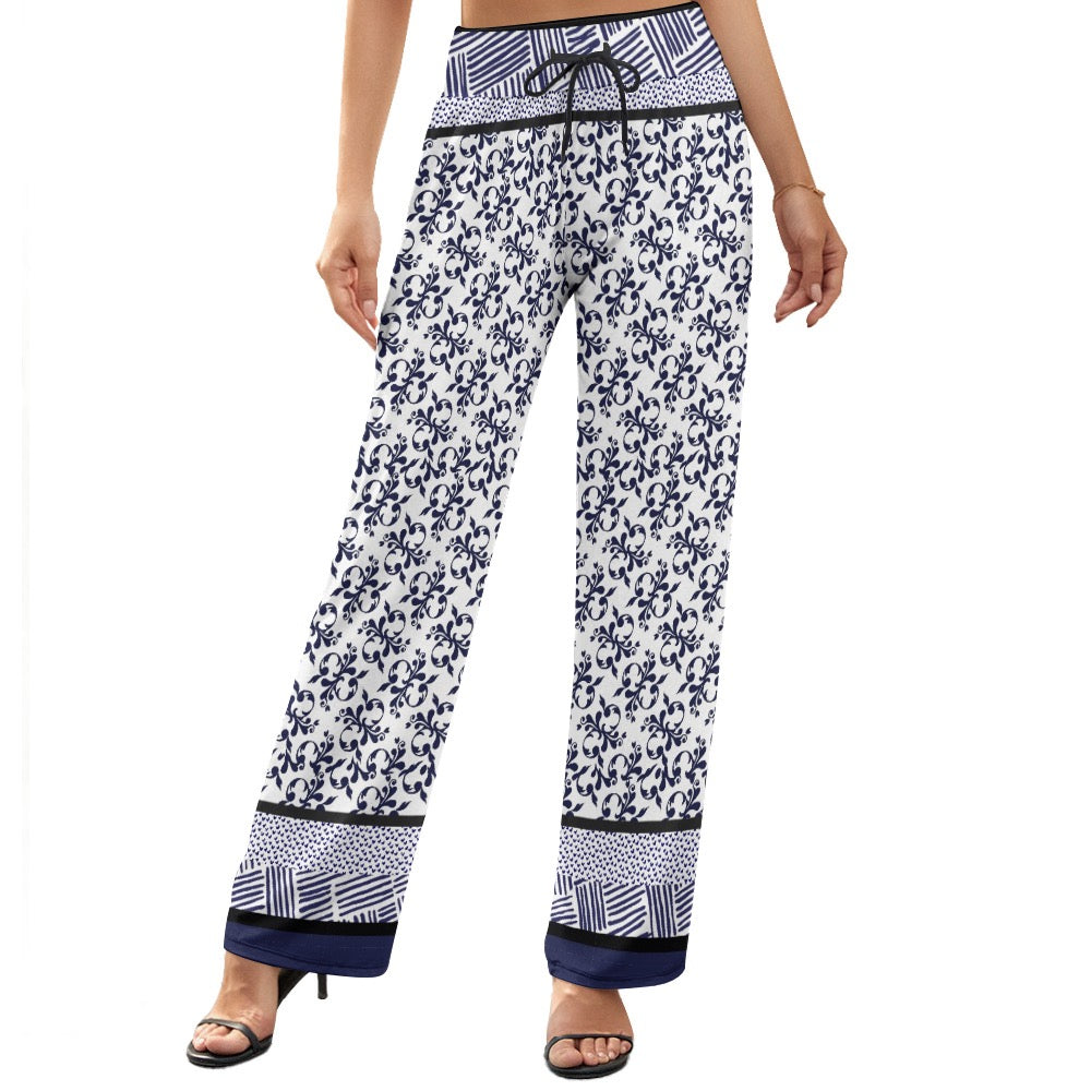 Red Women's Wide Leg Pants. Caracas Collection