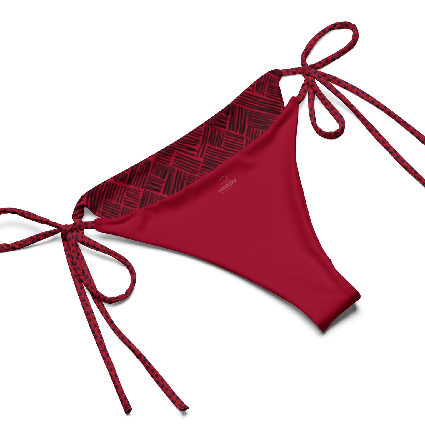 Red recycled string bikini. Caracas Collection