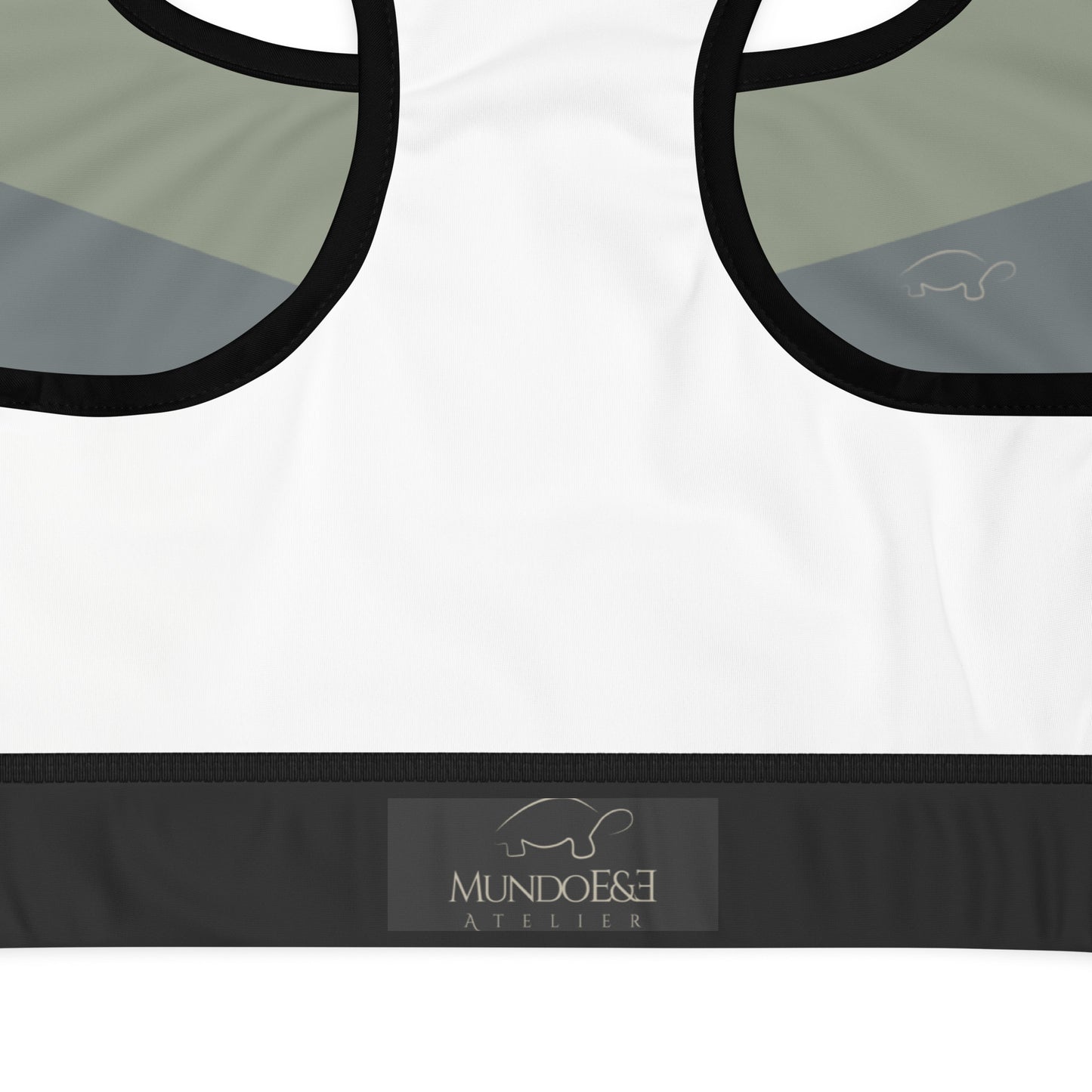 E&E Basic Green/Orange Sports bra
