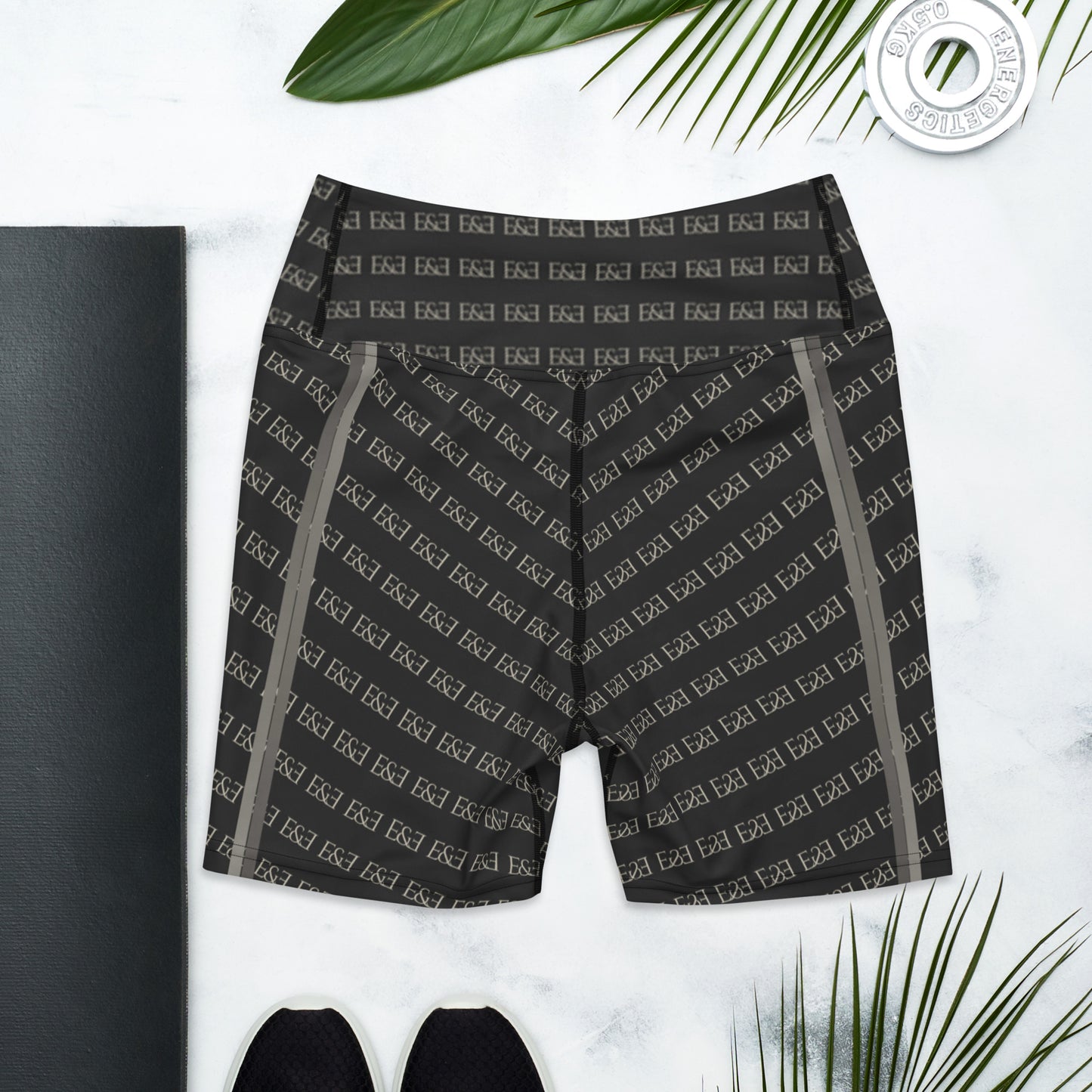 E&E Signature Black Yoga Shorts