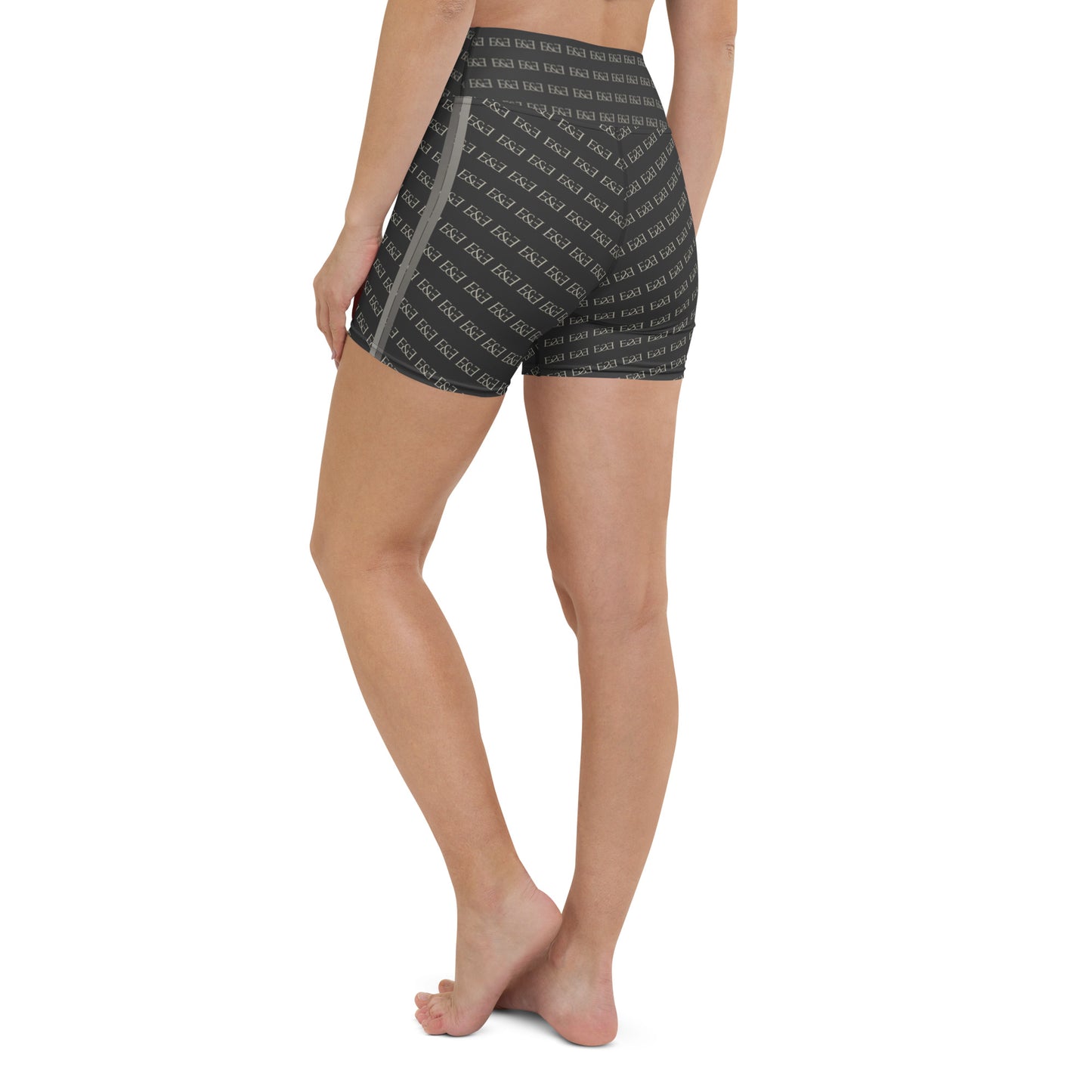 E&E Signature Black Yoga Shorts