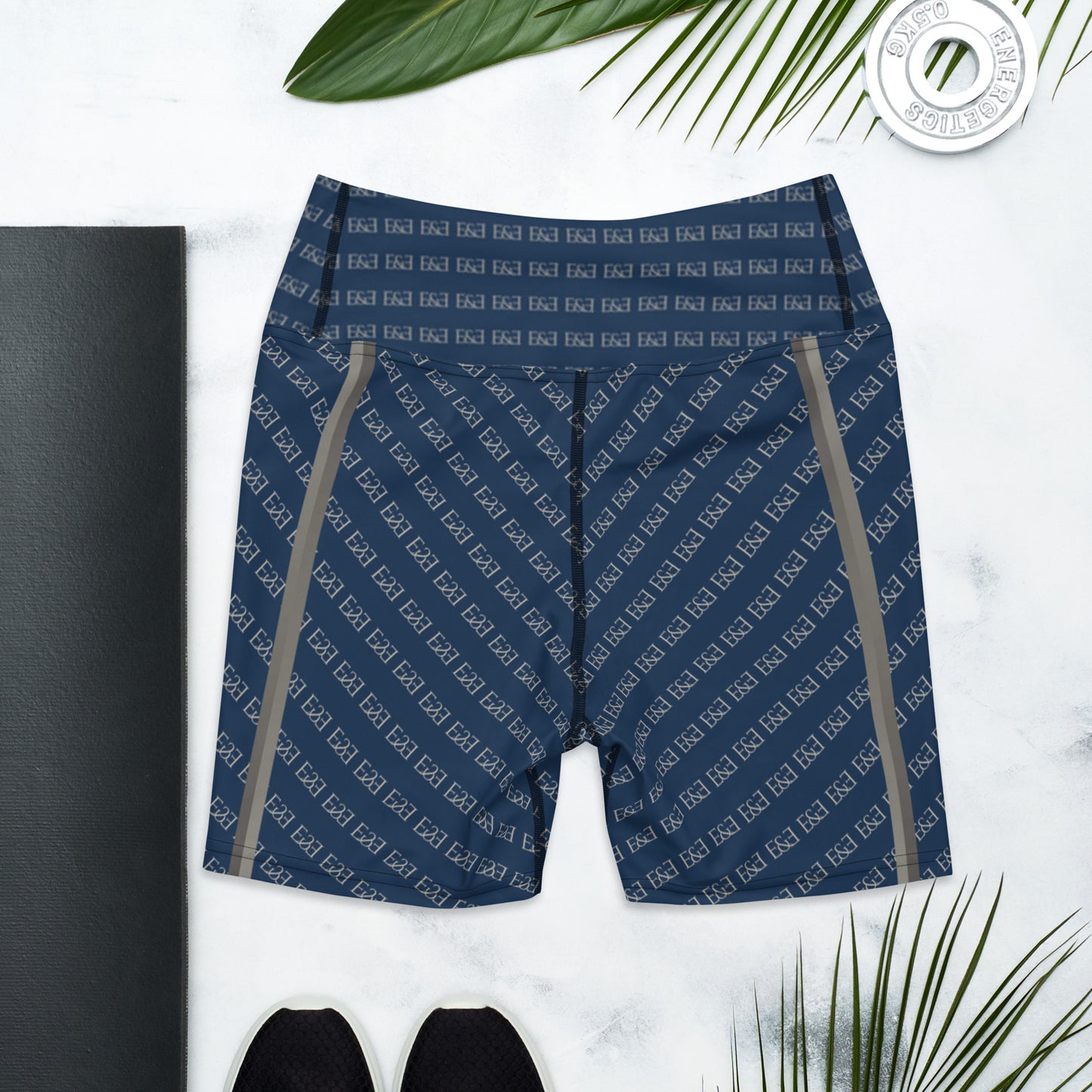 E&E Signature Blue Yoga Shorts