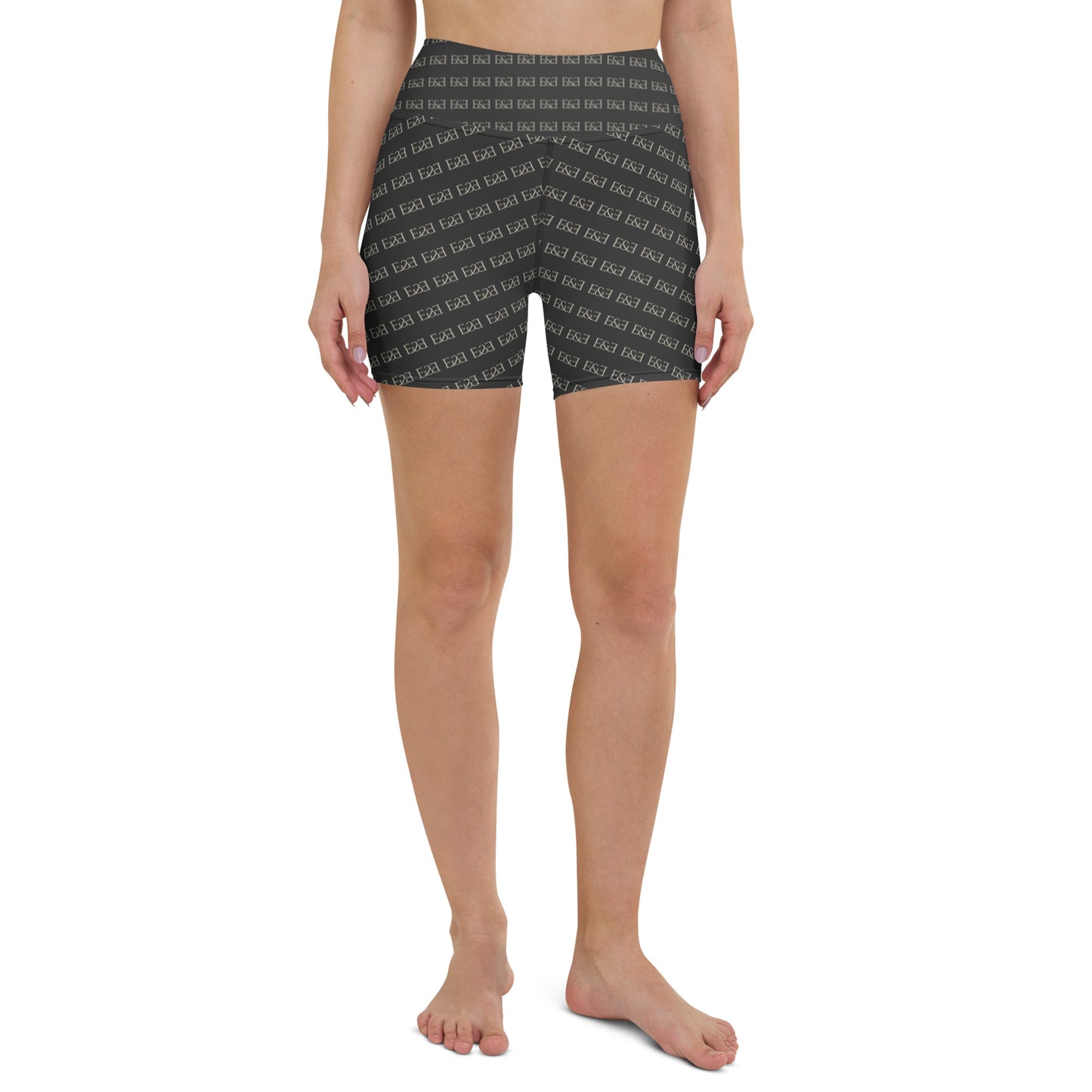 E&E Signature Black Yoga Shorts