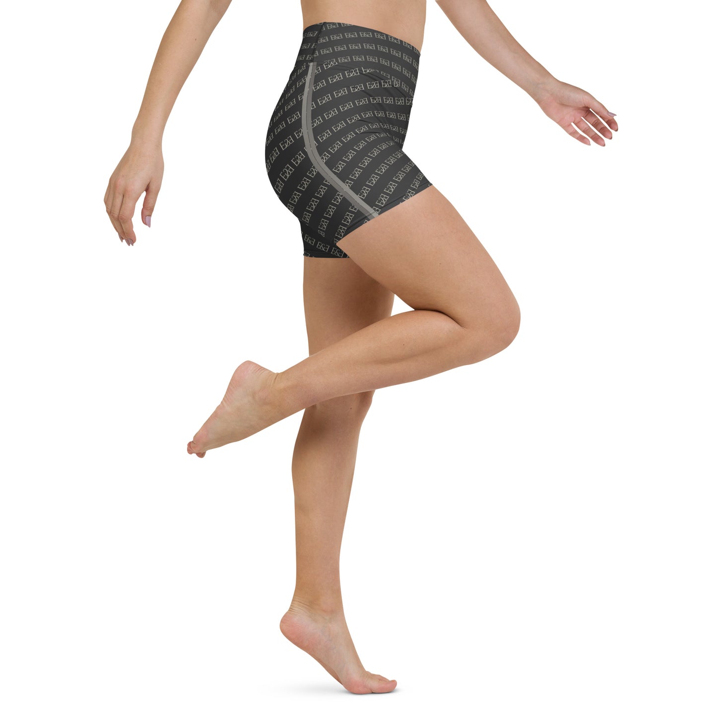 E&E Signature Black Yoga Shorts