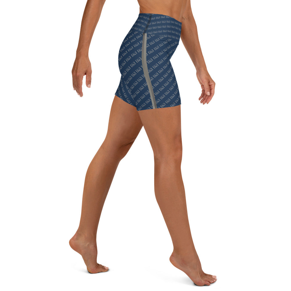 E&E Signature Blue Yoga Shorts