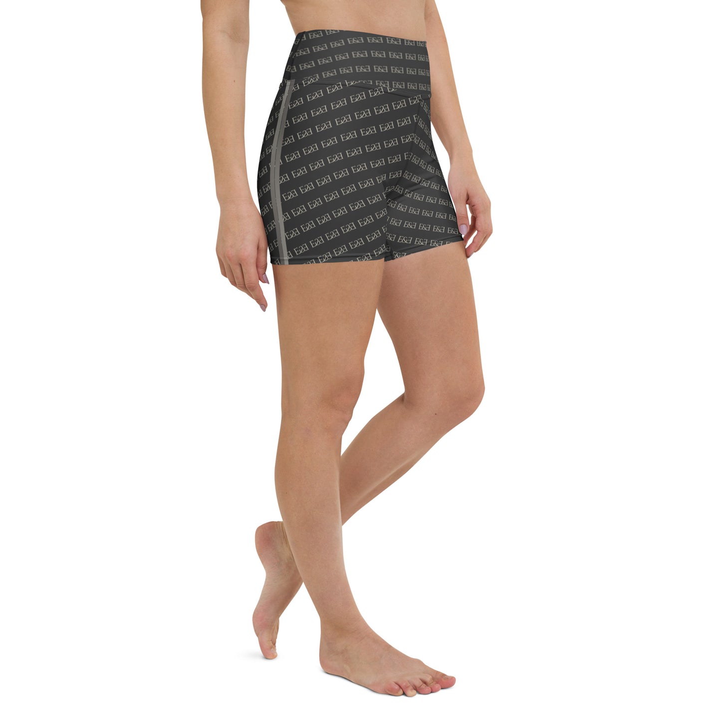 E&E Signature Black Yoga Shorts