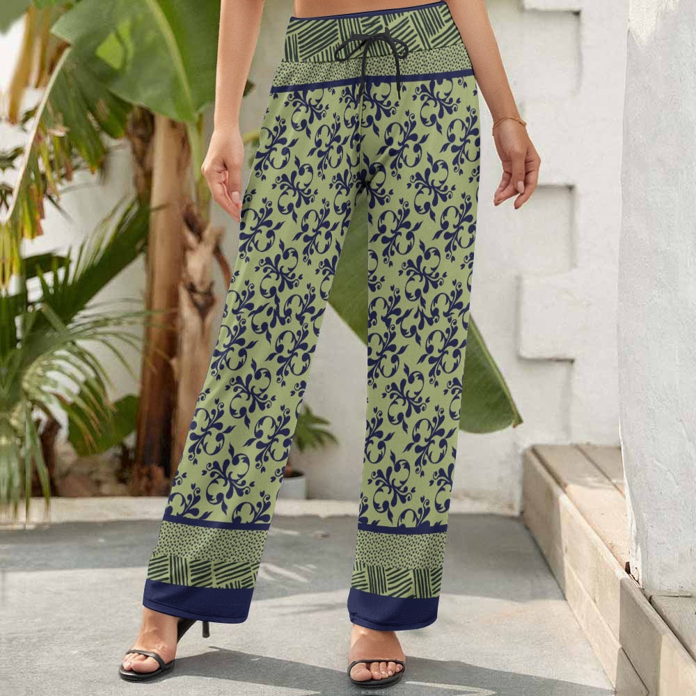 Red Women's Wide Leg Pants. Caracas Collection