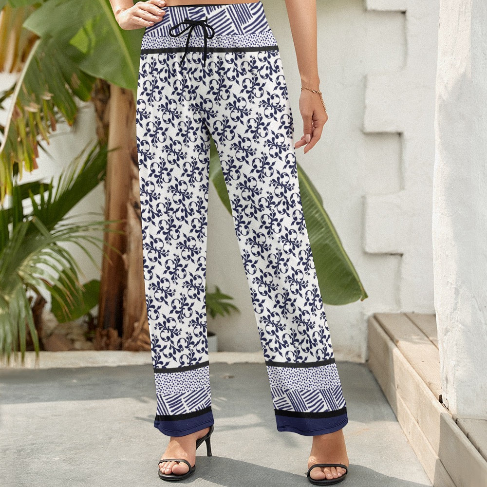 Red Women's Wide Leg Pants. Caracas Collection