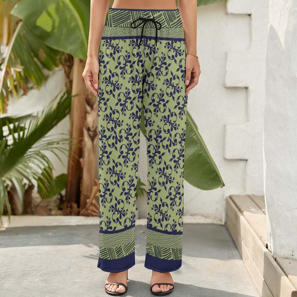 Red Women's Wide Leg Pants. Caracas Collection