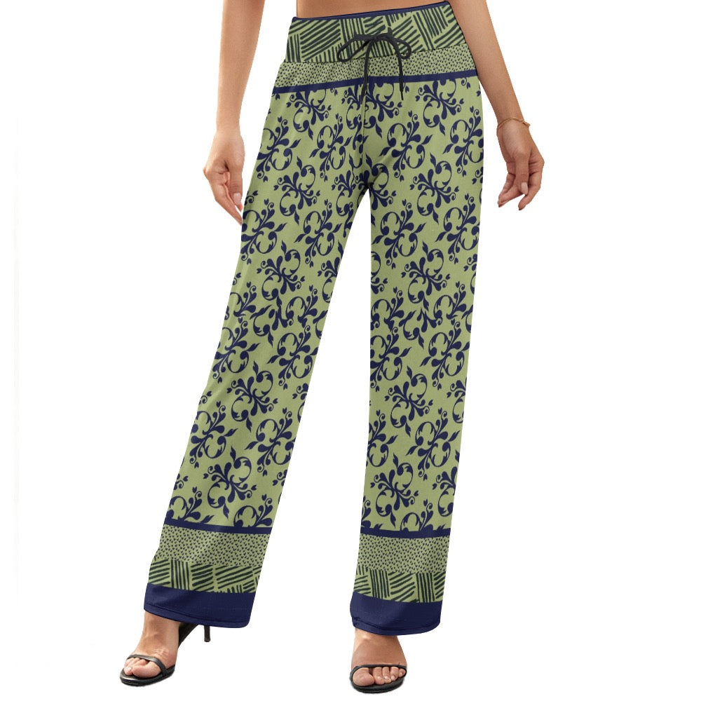Red Women's Wide Leg Pants. Caracas Collection