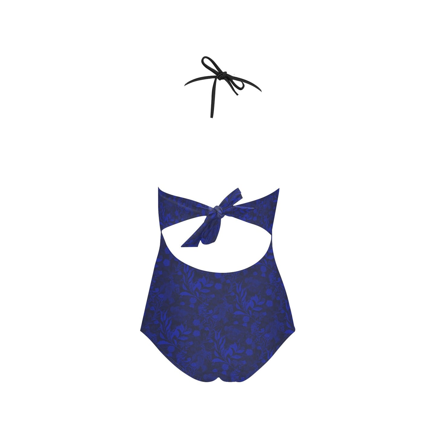 Blue & Black Lace Band Swimsuit. Caracas Collection