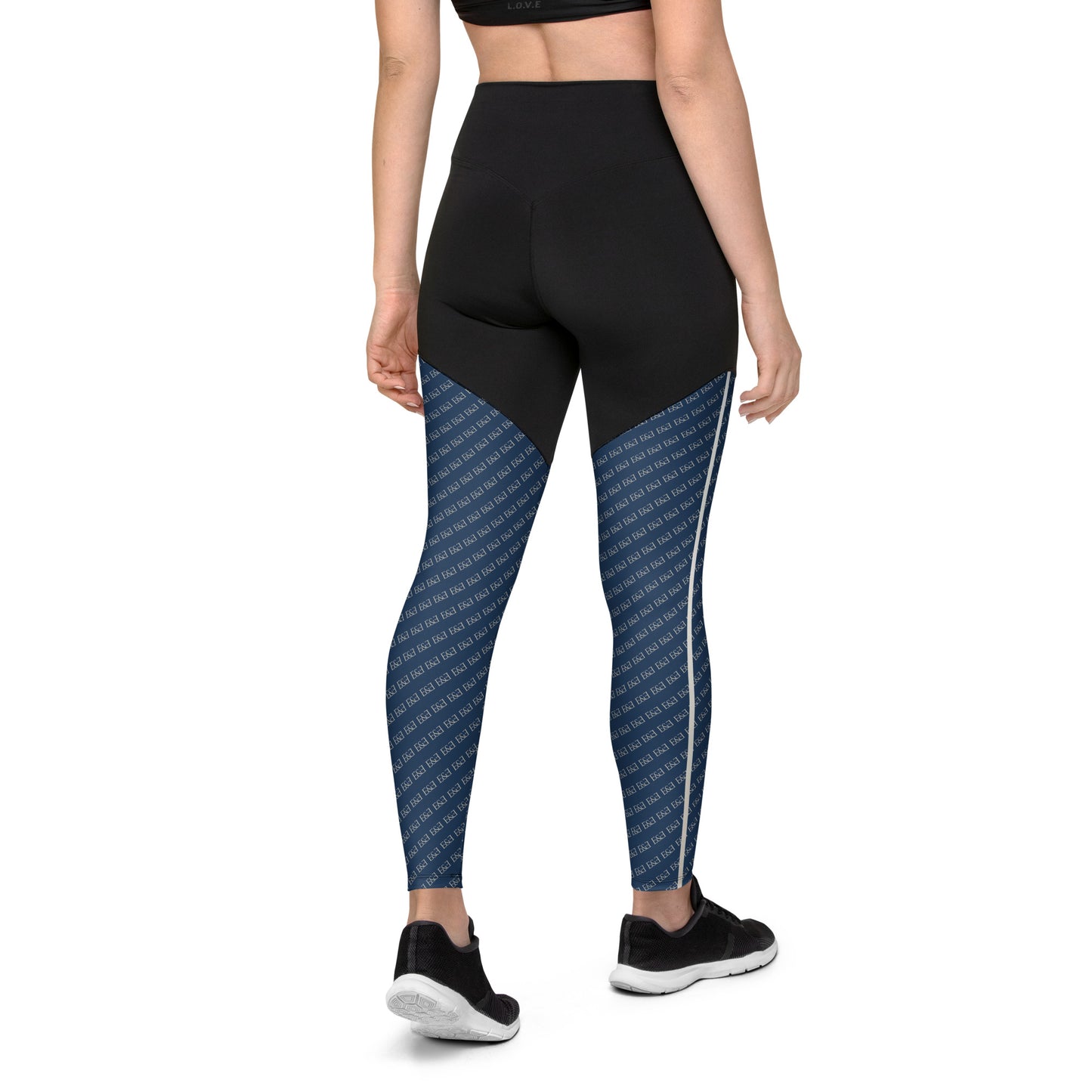 E&E Signature Blue Sports Leggings