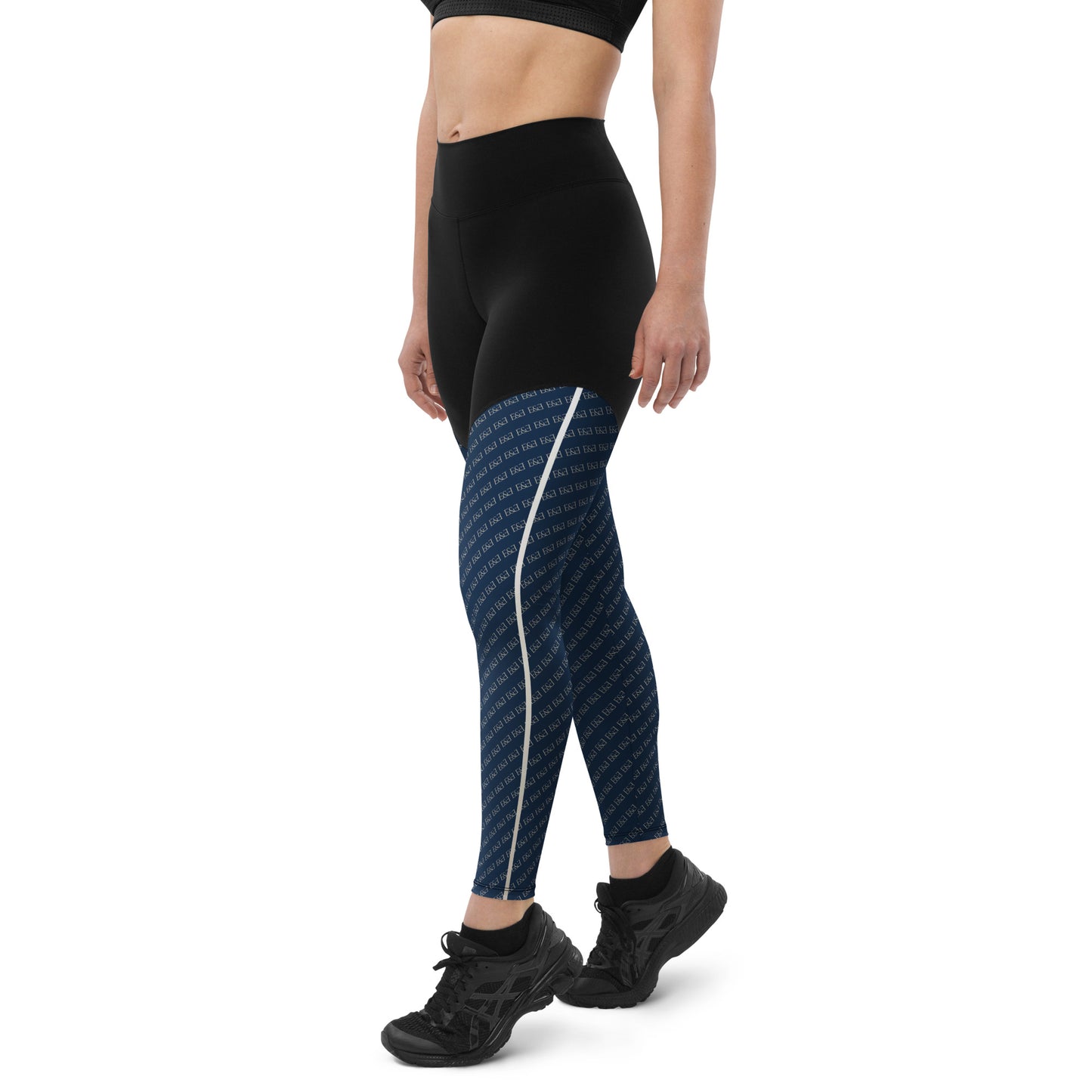 E&E Signature Blue Sports Leggings
