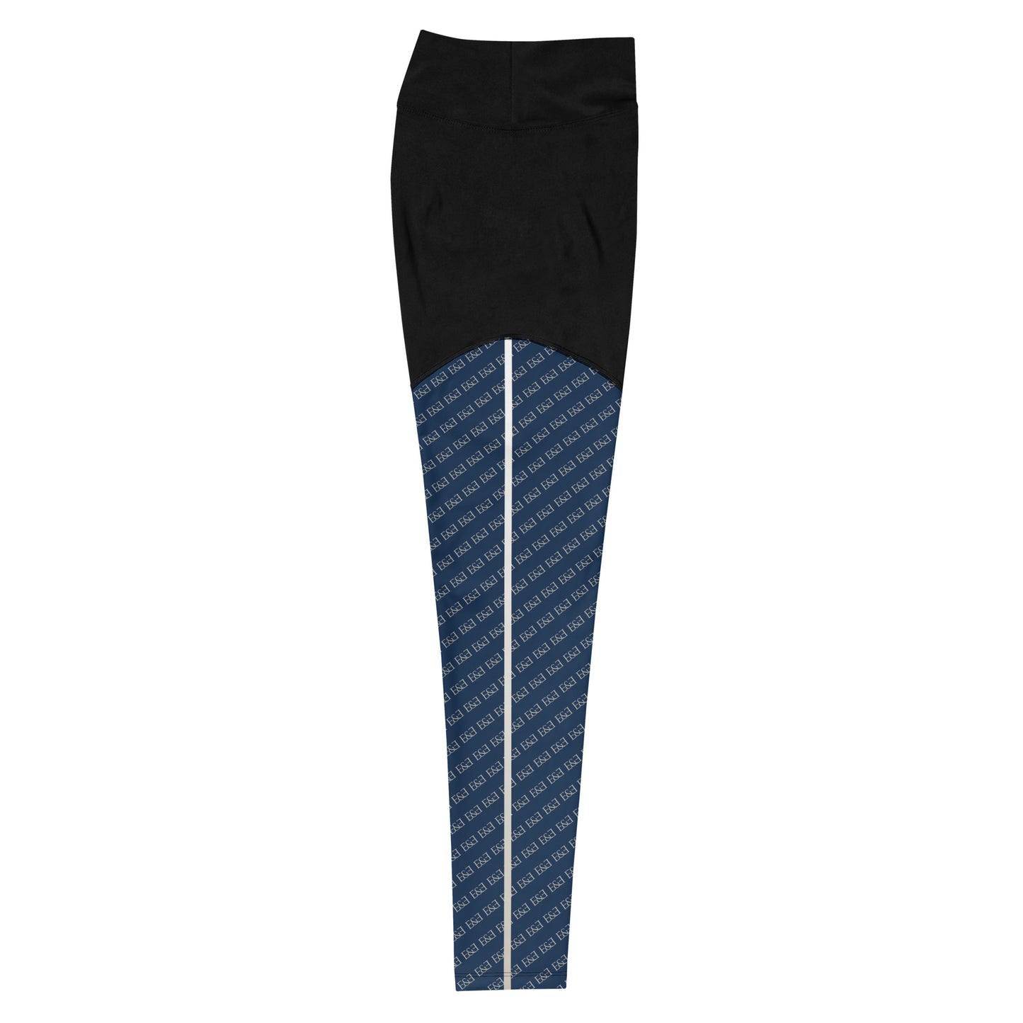 E&E Signature Blue Sports Leggings