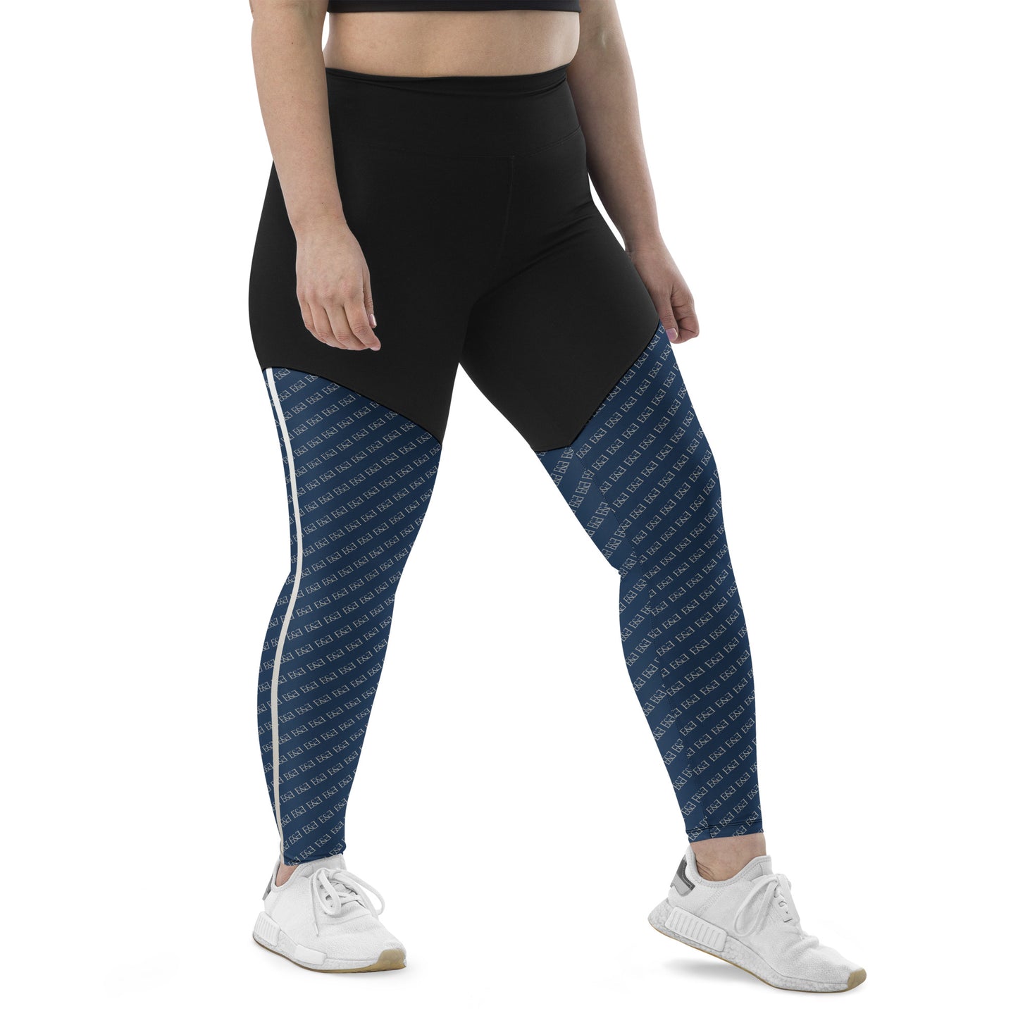 E&E Signature Blue Sports Leggings