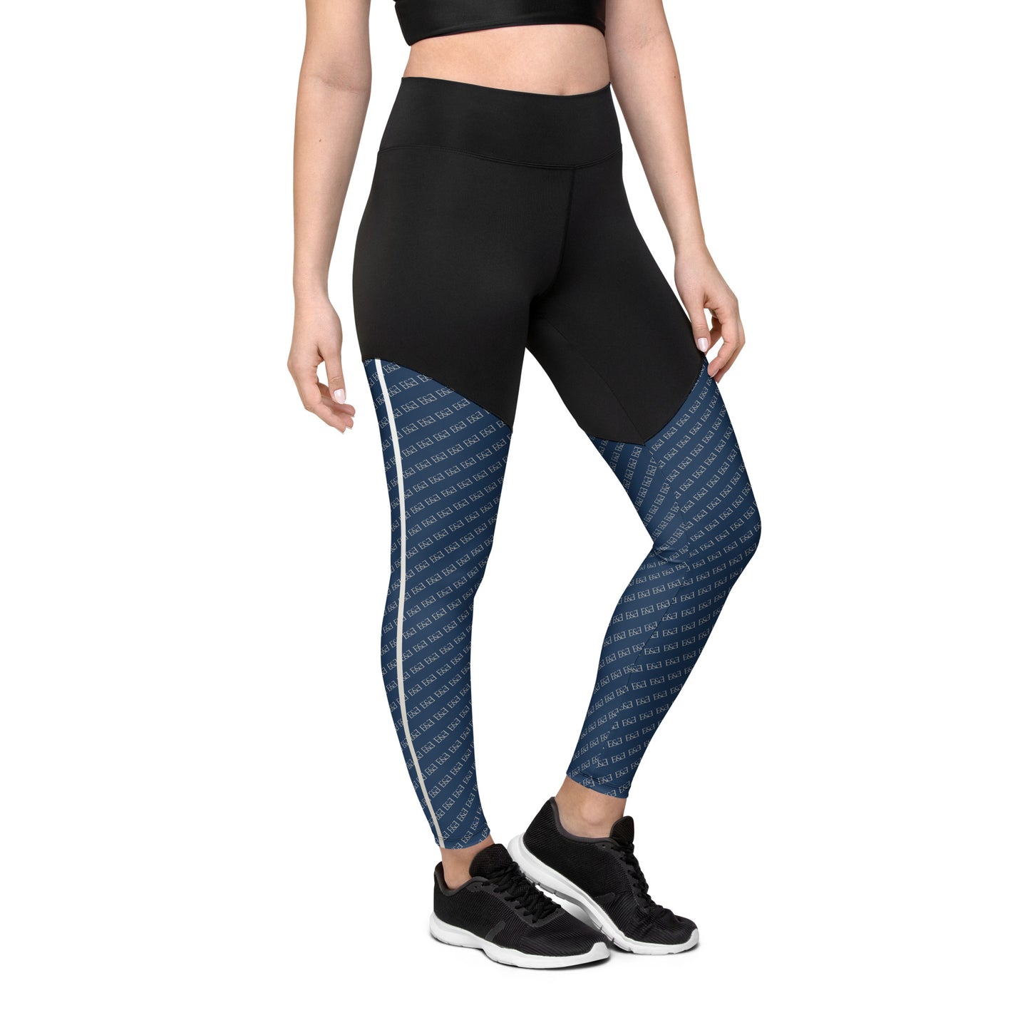 E&E Signature Blue Sports Leggings