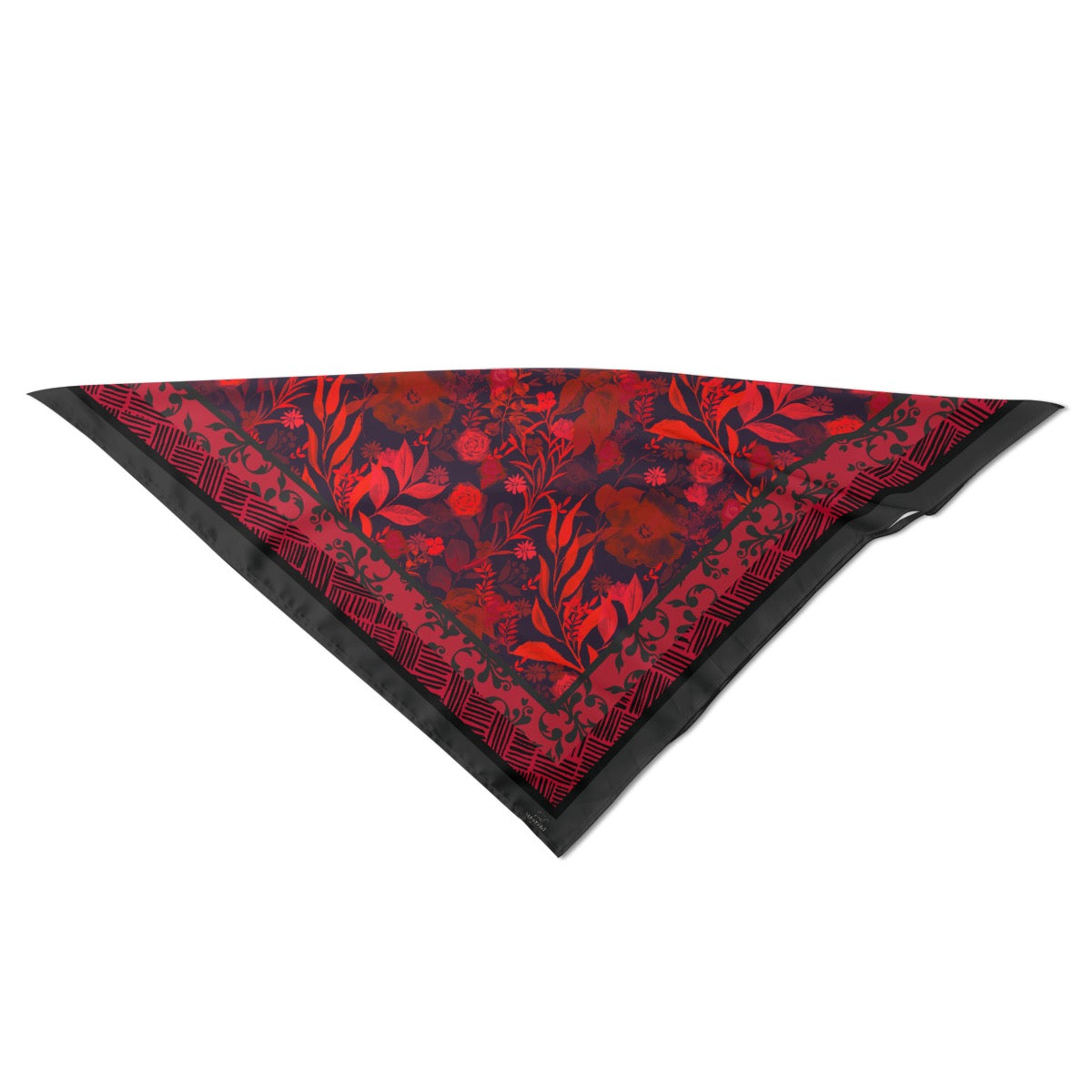 Red Silk Bandana. Cover up. Pareo. Caracas Collection