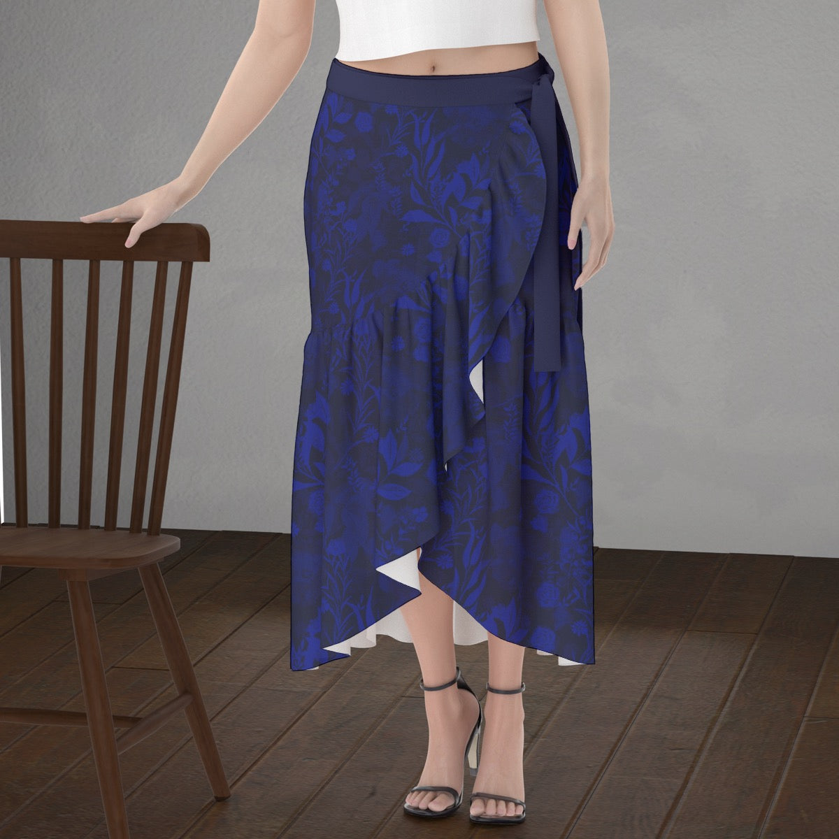 Blue Wrap Skirt. Caracas Collection