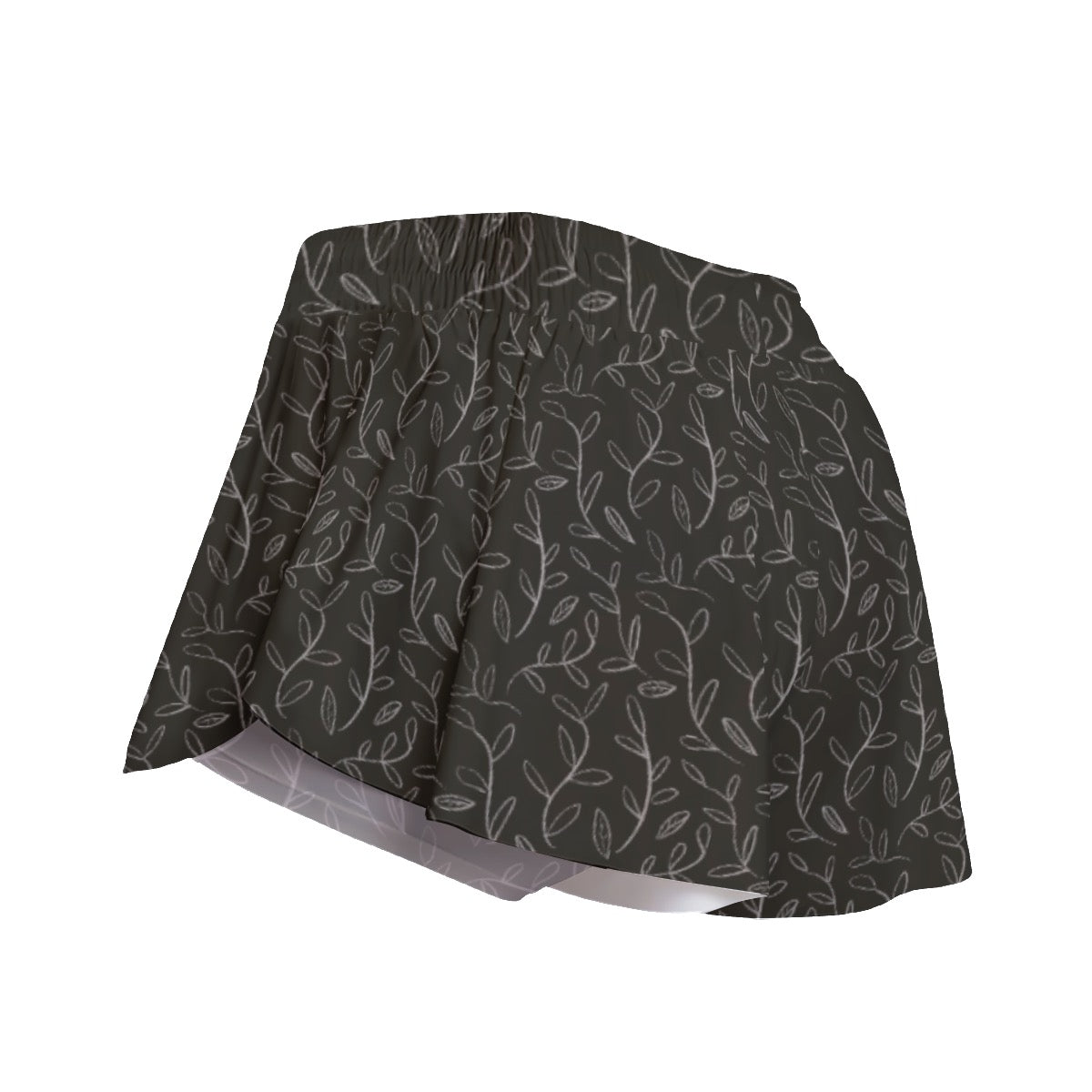 Super Bloom Collection Sport Skorts With Pocket. Skirt / Short. Pattern hand-painted by the Designer