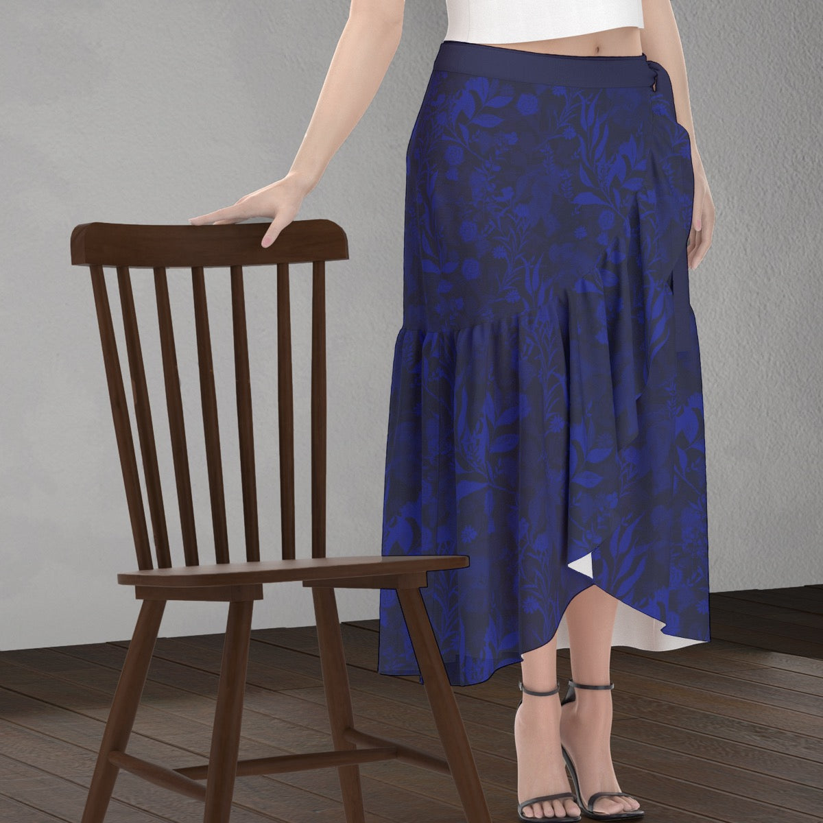 Blue Wrap Skirt. Caracas Collection