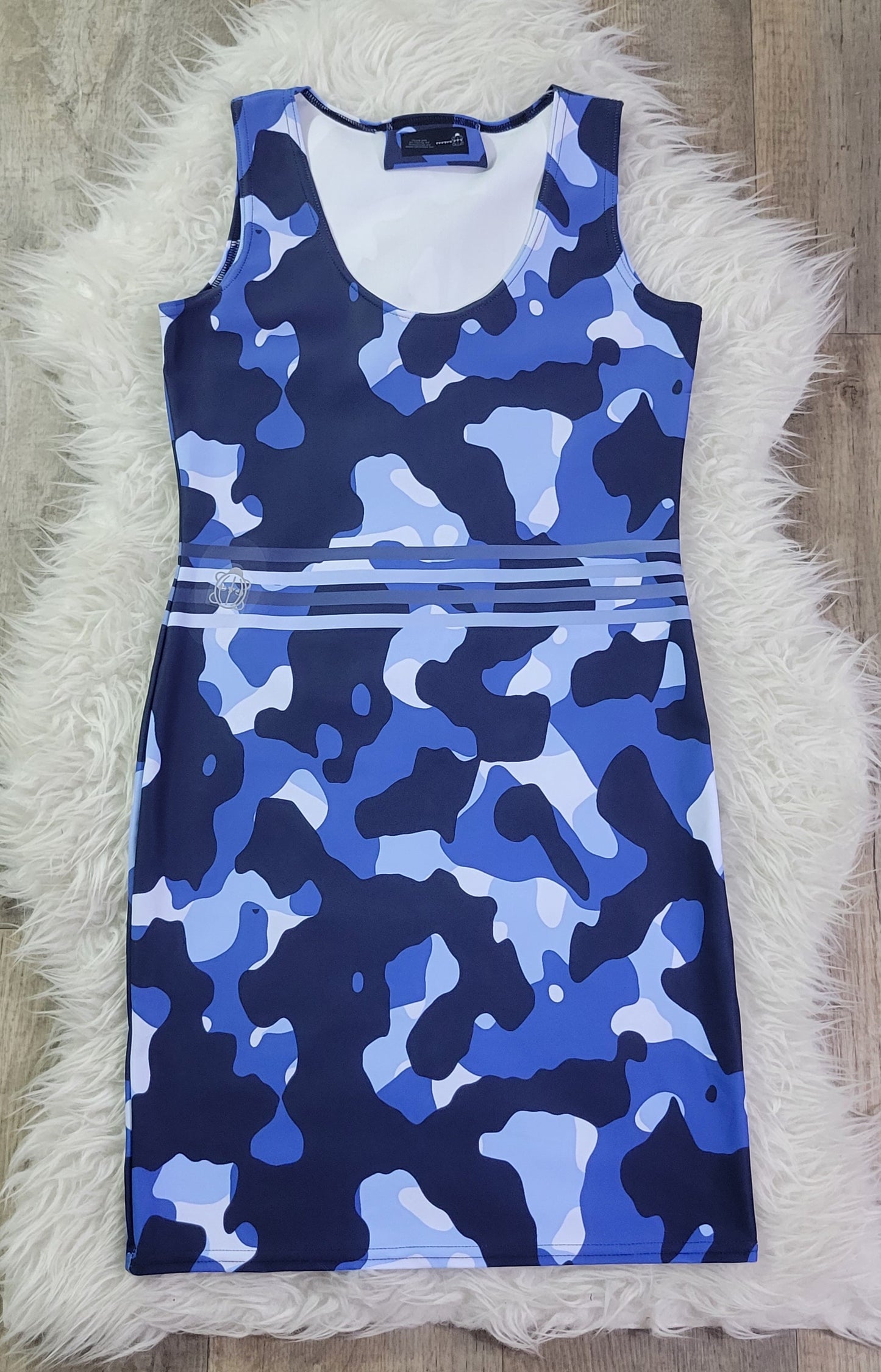 Blue Camo All occasions Dress MundoE&E
