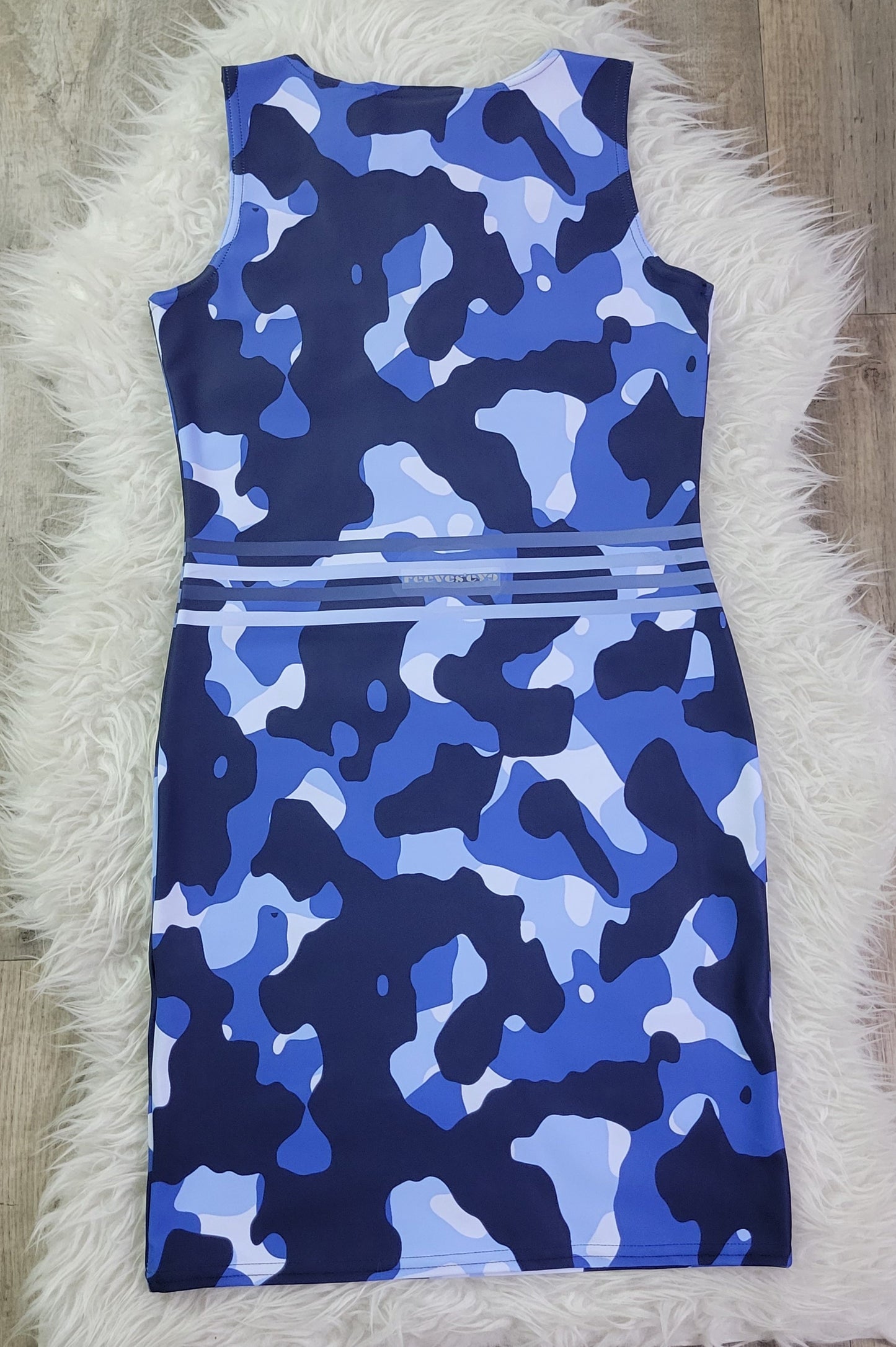 Blue Camo All occasions Dress MundoE&E