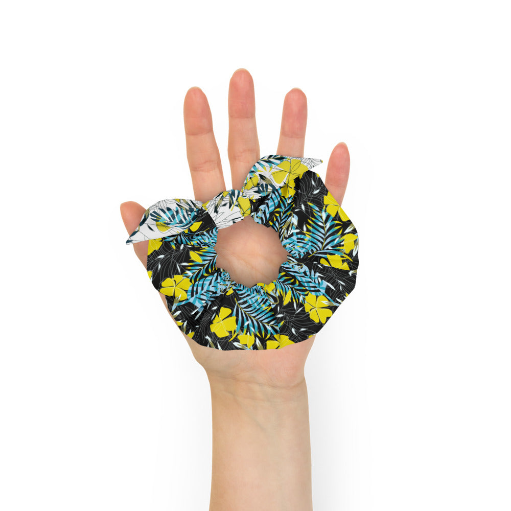 Yellow Flowers Scrunchie